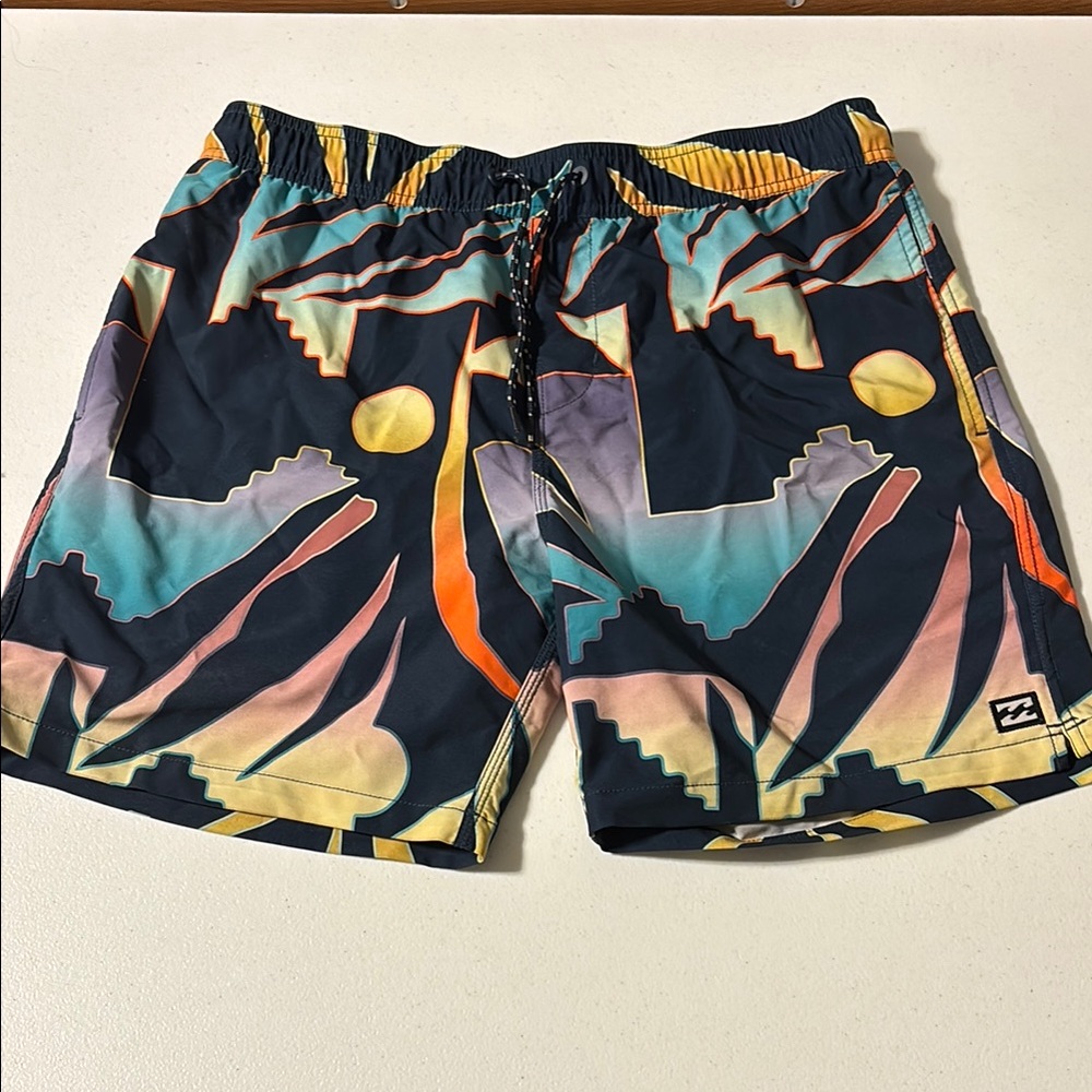 Billabong Men's Multicolor Medium Swim Shorts W Pockets